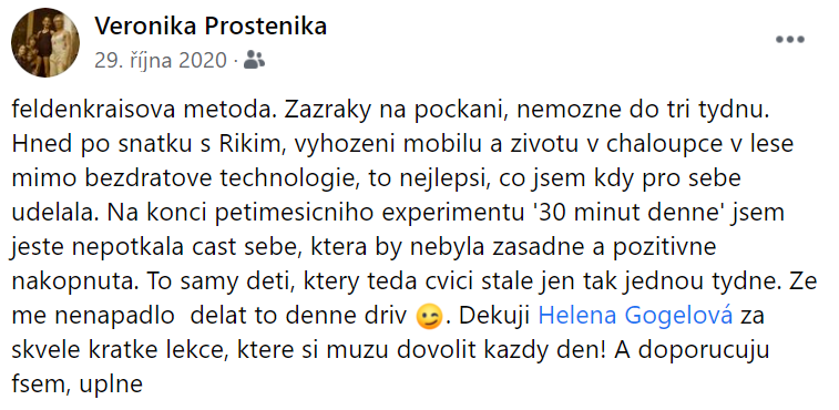 Feldenkraisova metoda zkušenosti